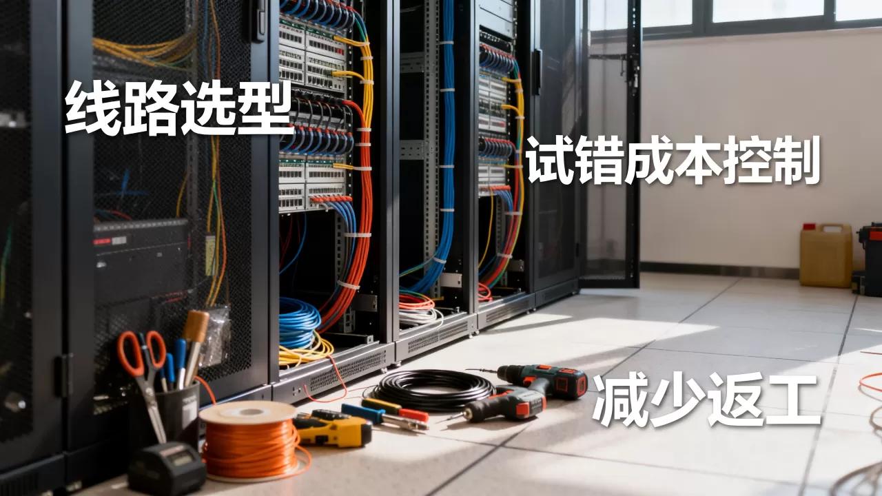 机房线路选型如何控制试错成本?减少返工的关键点, 机房线路选型如何控制试错成本?减少返工的关键点,