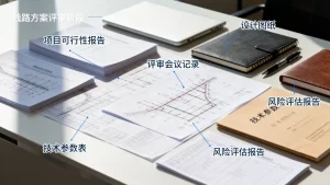 线路方案评审阶段需要准备哪些材料，材料清单
