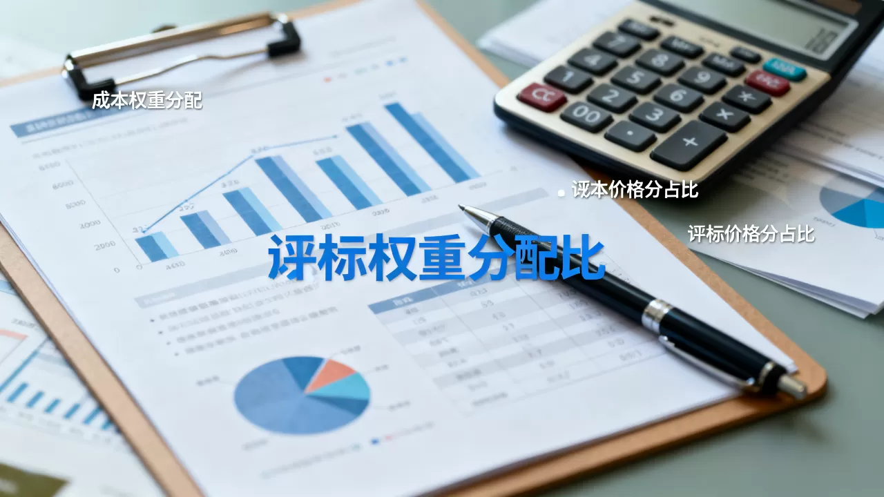 选型时给成本项分配多少权重合适，评标价格分占比多少合理
