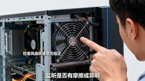 服务器通电后如何确认风扇无异常，服务器风扇异响怎样排查