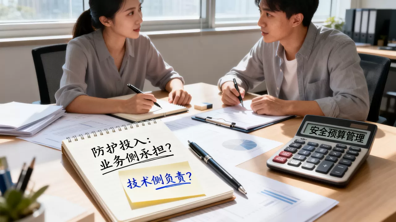 防护投入该由业务侧还是技术侧承担？安全预算归谁管？
