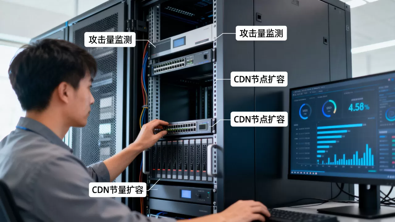攻击量接近上限时有哪些临时缓解手段,服务器高防CDN紧急扩容方案 攻击量接近上限时有哪些临时缓解手段,服务器高防CDN紧急扩容方案