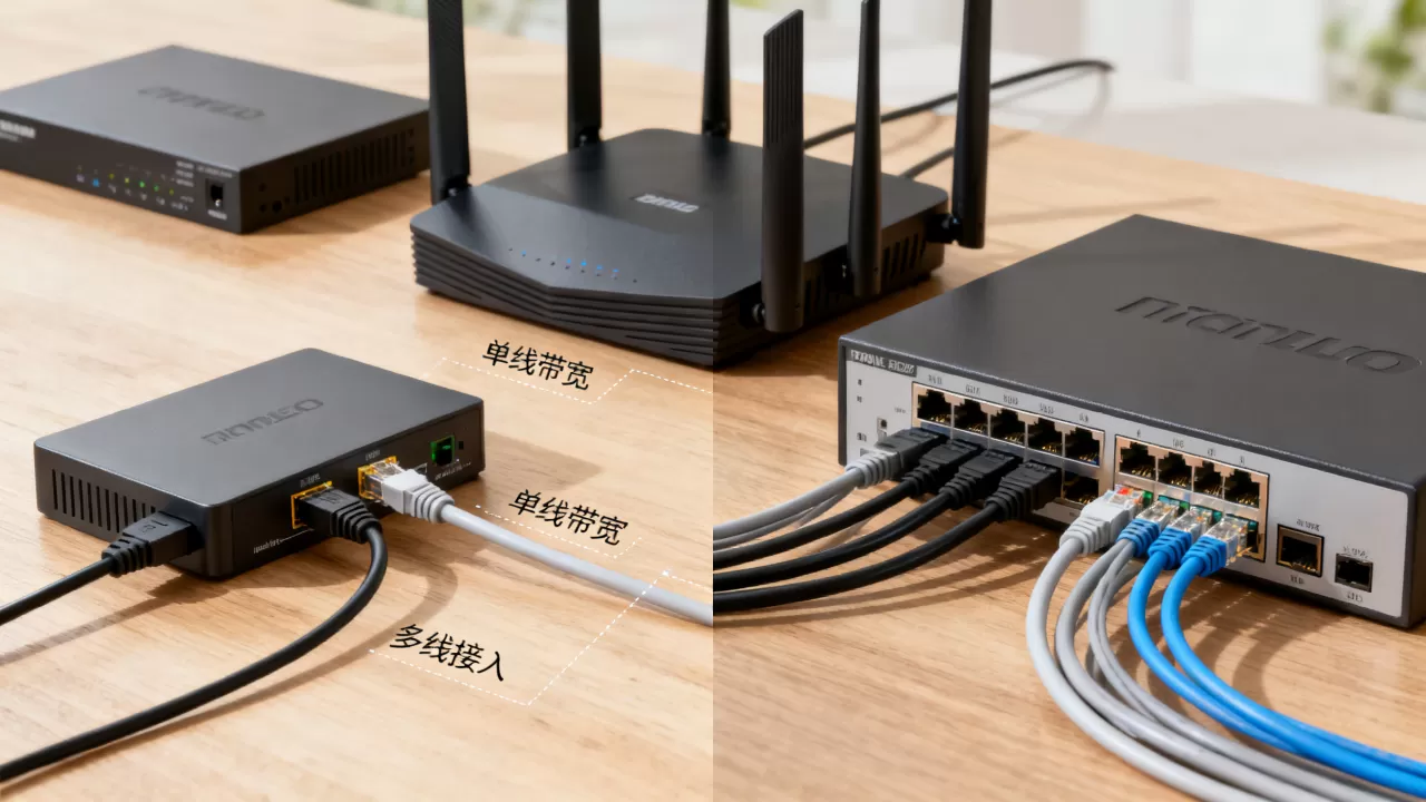 单线带宽与多线接入如何选型?哪种方案性价比更高? 单线带宽与多线接入如何选型?哪种方案性价比更高?