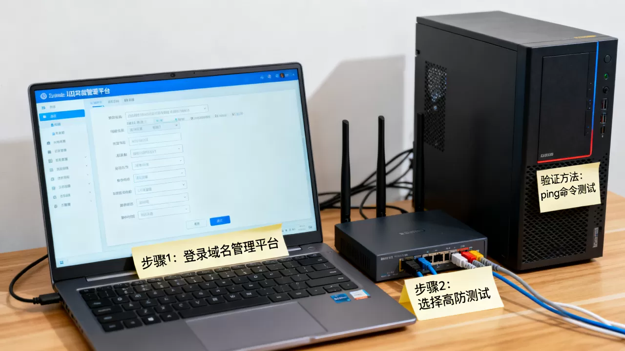 域名如何牵引到高防节点,操作步骤与验证方法详解? 域名如何牵引到高防节点,操作步骤与验证方法详解?