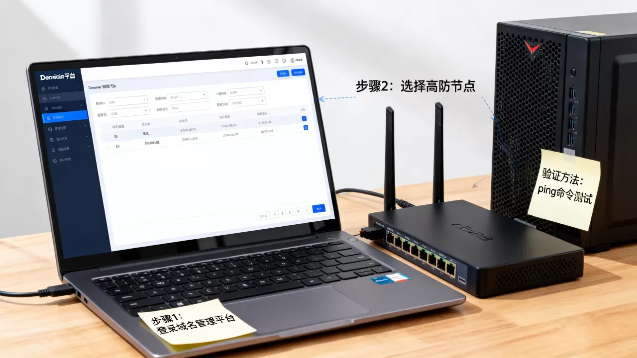 域名如何牵引到高防节点,操作步骤与验证方法详解? 域名如何牵引到高防节点,操作步骤与验证方法详解?