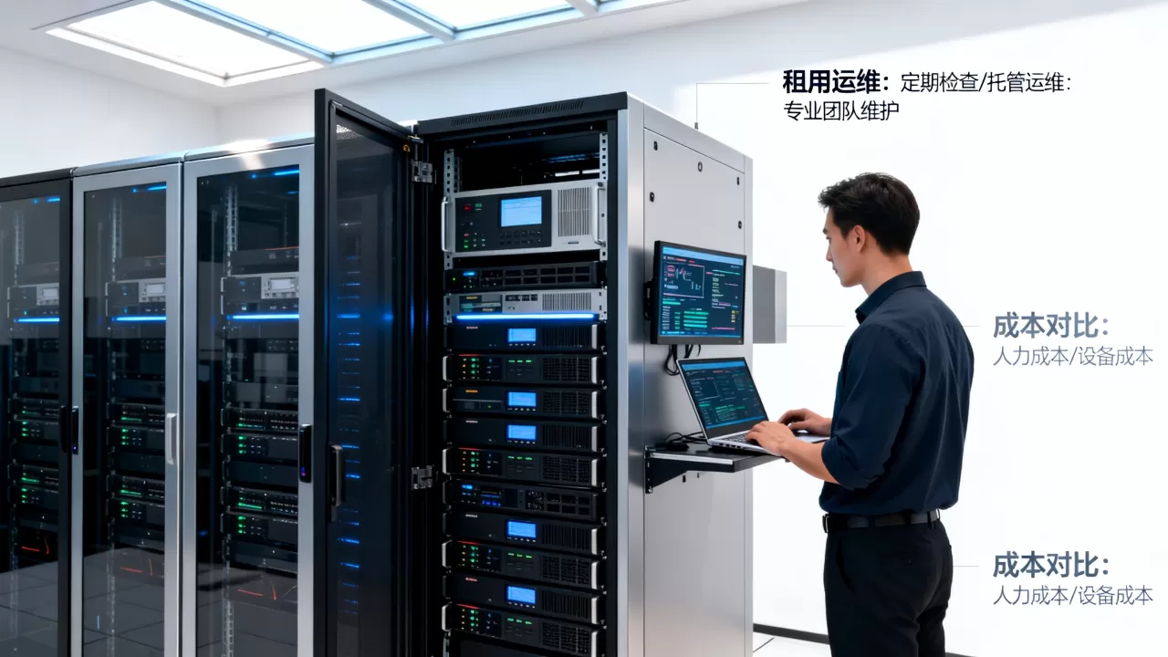 服务器租用和托管哪个运维更省心?,服务器租用与托管的运维成本对比 服务器租用和托管哪个运维更省心?,服务器租用与托管的运维成本对比