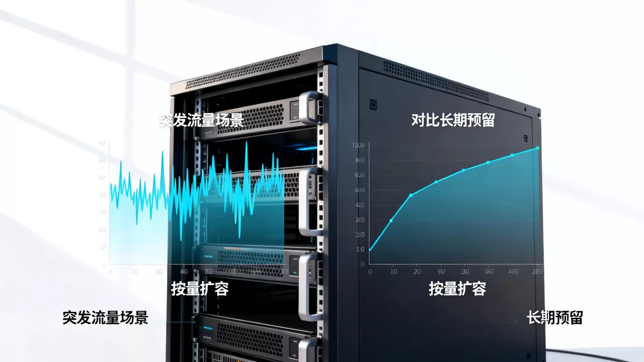 突发流量场景下按量扩容比长期预留更划算吗?突发流量按量扩容费用,为什么更省钱? 突发流量场景下按量扩容比长期预留更划算吗?突发流量按量扩容费用,为什么更省钱?