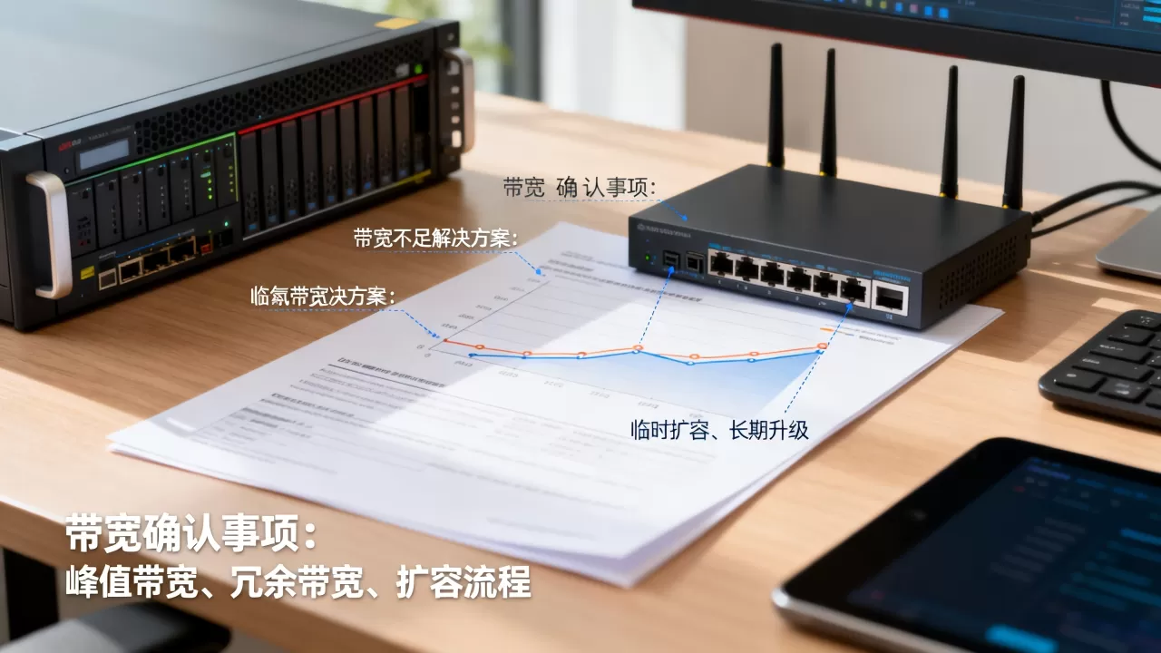 迁移前要向服务商确认哪些带宽事项，带宽不够怎么办？