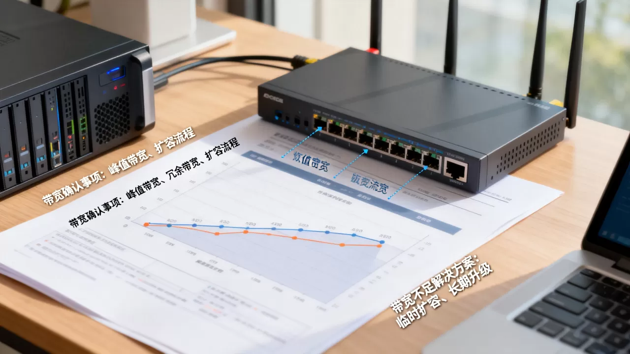 迁移前要向服务商确认哪些带宽事项，带宽不够怎么办？