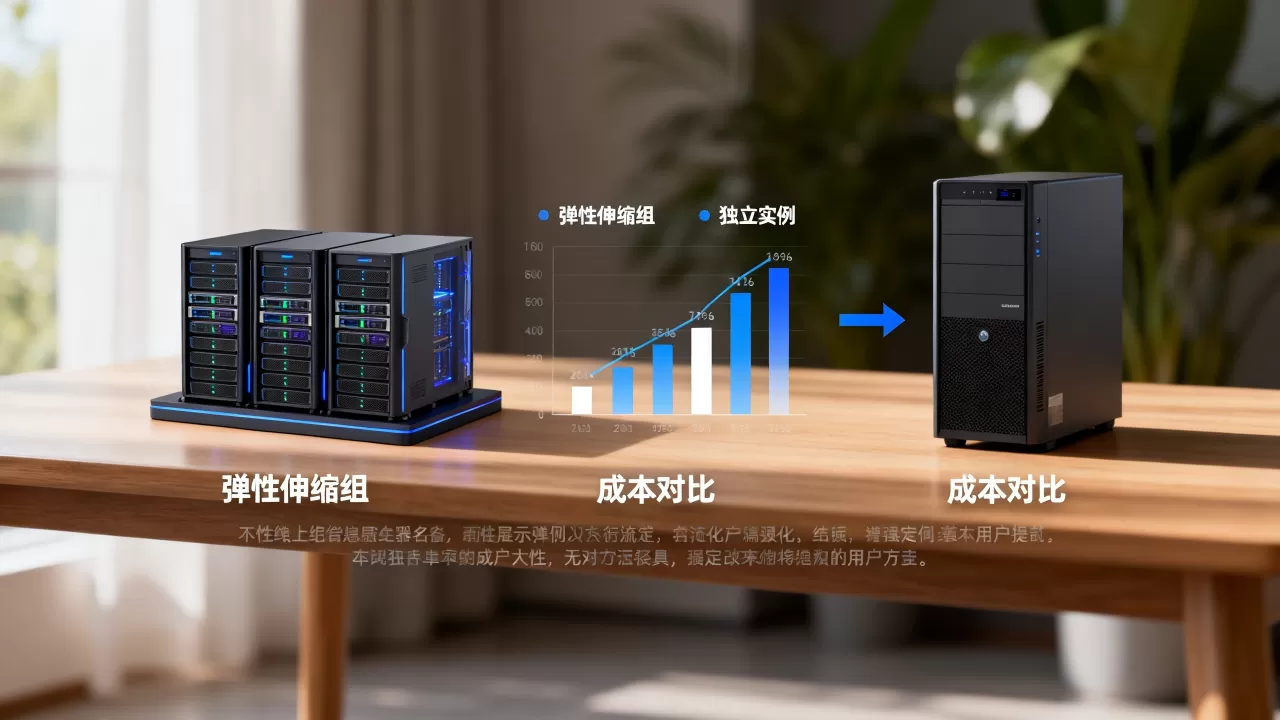 临时任务进弹性伸缩组还是独立实例好，弹性伸缩和独立实例哪个更省钱