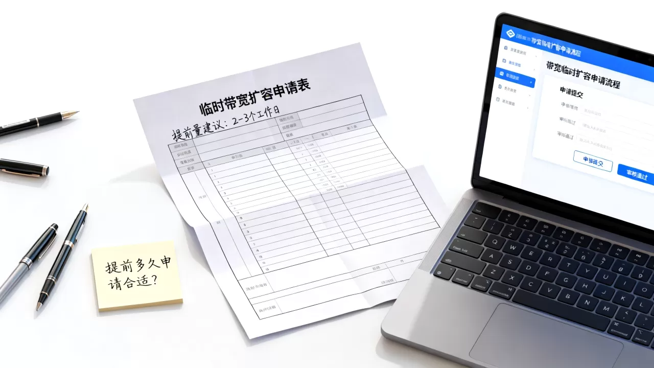 临时带宽扩容申请该留多少提前量？带宽临时扩容提前多久申请合适