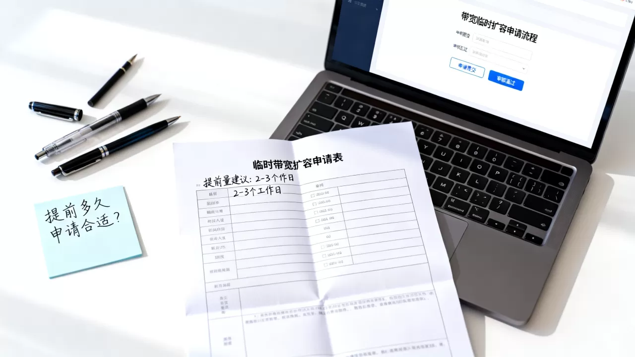 临时带宽扩容申请该留多少提前量？带宽临时扩容提前多久申请合适