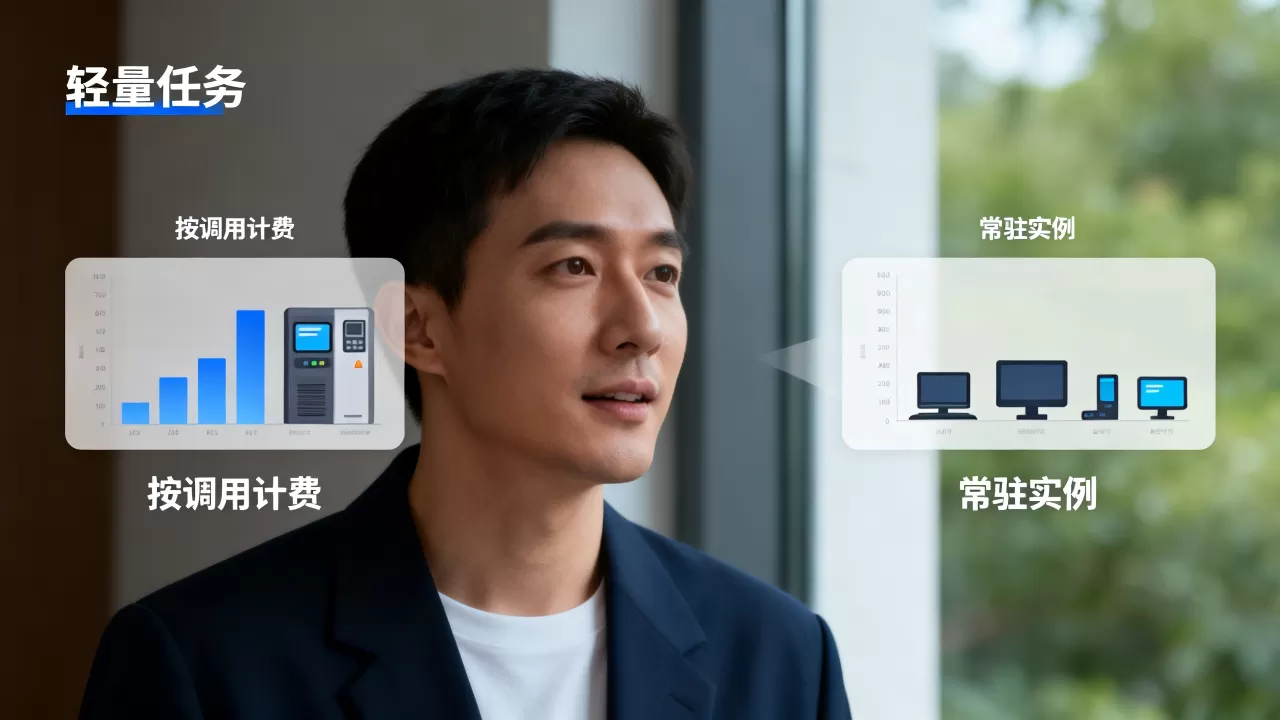 按调用计费和常驻实例在轻量任务里怎么选,轻量任务计费方式哪个划算 按调用计费和常驻实例在轻量任务里怎么选,轻量任务计费方式哪个划算