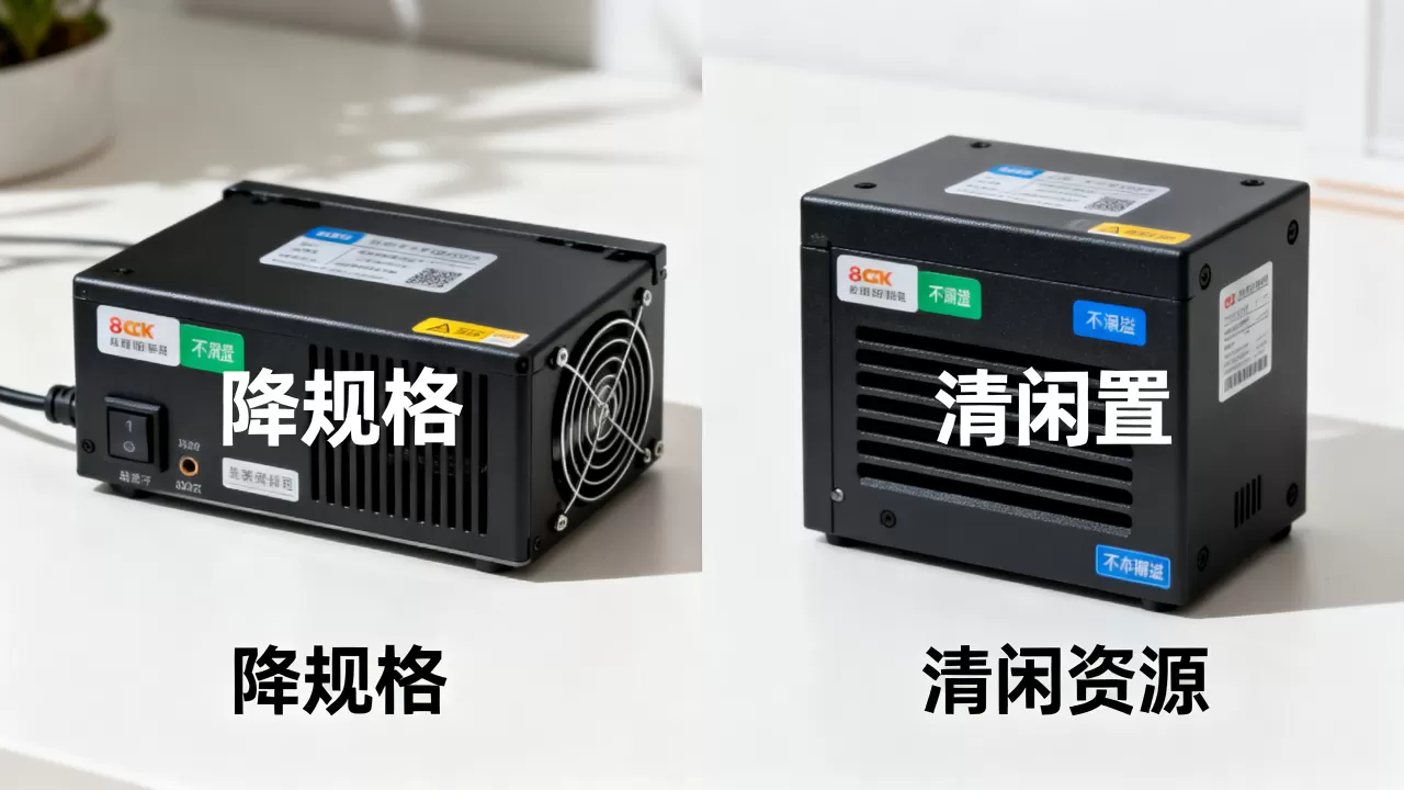选型时该优先降规格还是优先治理闲置资源？降配还是清闲置更省钱