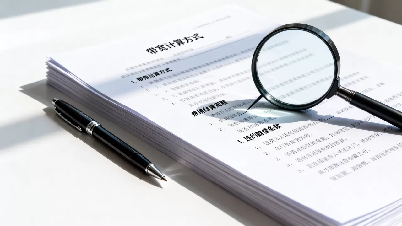 大带宽合同计费条款怎么审?审阅清单要点有哪些? 大带宽合同计费条款怎么审?审阅清单要点有哪些?