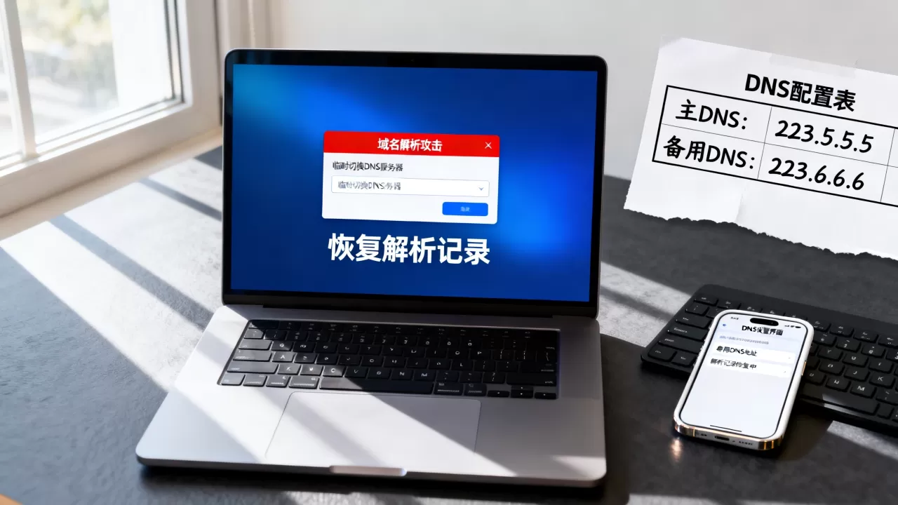 域名被解析攻击时如何临时切换与恢复?域名解析攻击怎么办 域名被解析攻击时如何临时切换与恢复?域名解析攻击怎么办