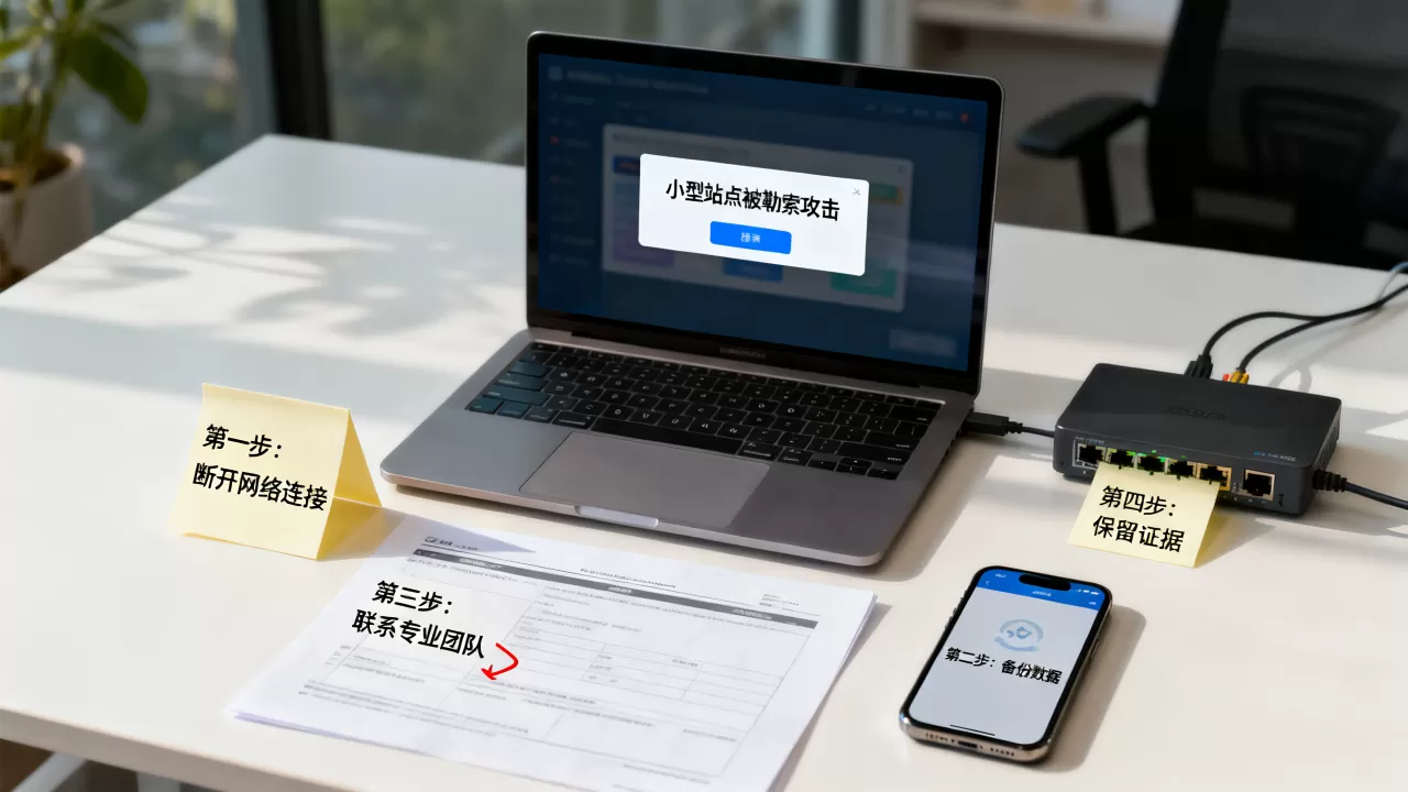 小型站点被勒索攻击怎么办，冷静应对步骤有哪些