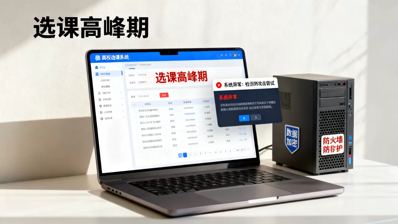 高校选课系统高峰期被攻击怎么办？选课系统防护措施有哪些