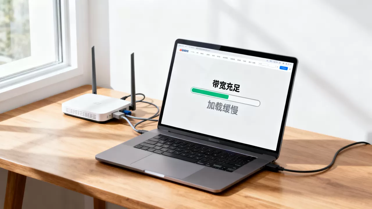 带宽都给足了加载还是慢的原因，为什么带宽充足网页加载依然很慢？