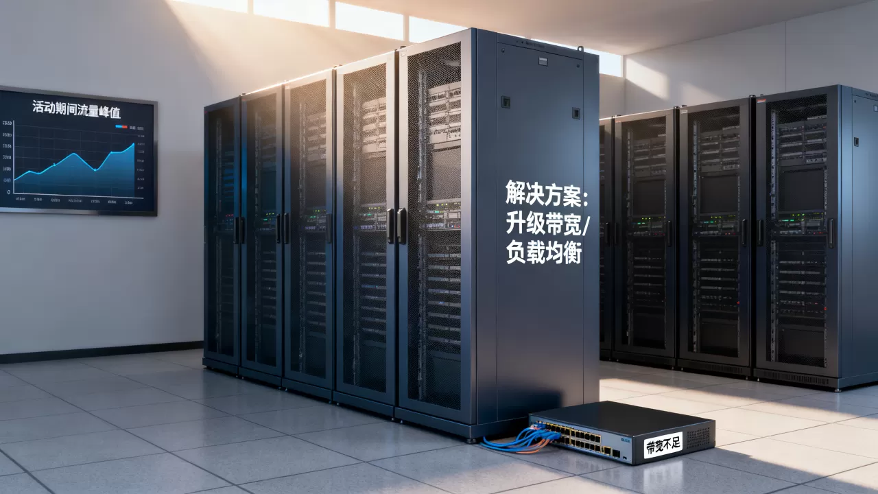 活动期间流量暴涨带宽不够用怎么办，服务器带宽不足如何解决
