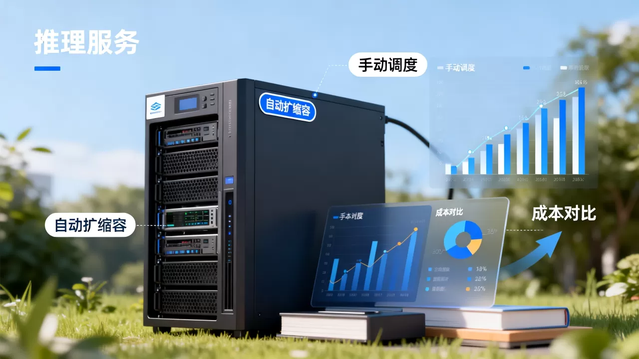 自动扩缩容和手动调度的推理服务如何取舍,哪个成本更低? 自动扩缩容和手动调度的推理服务如何取舍,哪个成本更低?
