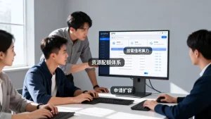 云平台的资源配额体系怎样支撑团队按需借用算力，配额不足如何申请扩容？