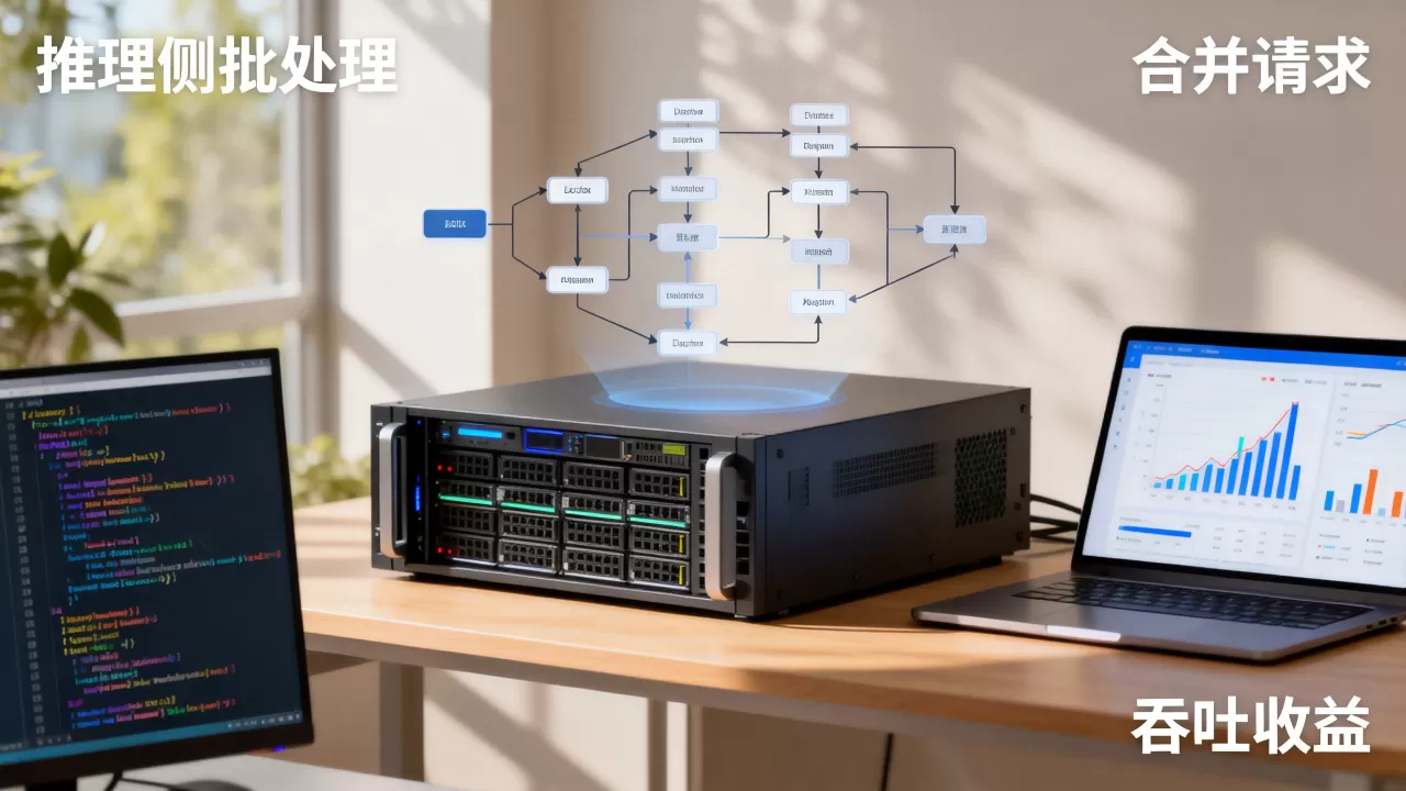 推理侧批处理合并请求有什么吞吐收益？批处理推理吞吐提升多少？