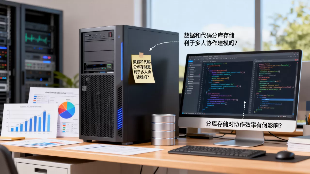 数据和代码分库存储更利于多人协作建模吗?分库存储对协作效率有何影响? 数据和代码分库存储更利于多人协作建模吗?分库存储对协作效率有何影响?