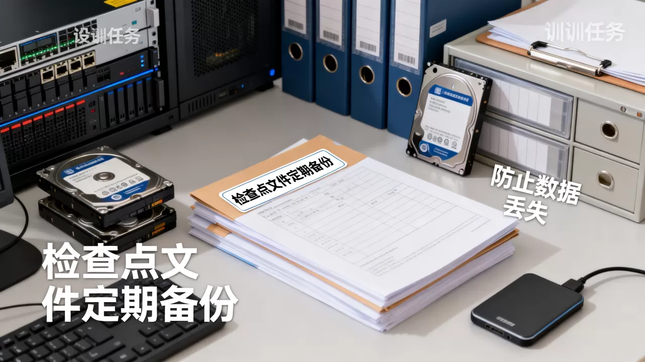 训练任务检查点文件为什么要定期存档备份,检查点文件不备份会怎样 训练任务检查点文件为什么要定期存档备份,检查点文件不备份会怎样