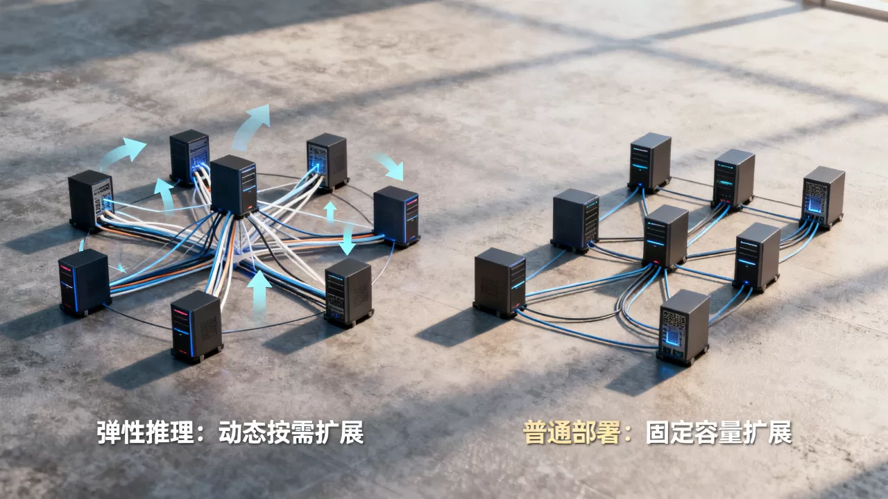 弹性推理和普通部署扩容逻辑核心差别是什么,弹性扩容机制原理详解 弹性推理和普通部署扩容逻辑核心差别是什么,弹性扩容机制原理详解