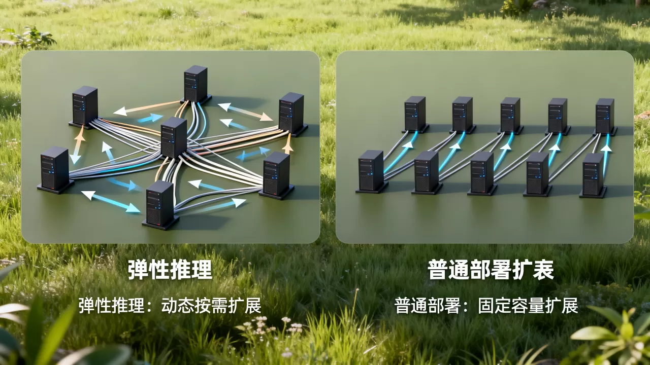 弹性推理和普通部署扩容逻辑核心差别是什么,弹性扩容机制原理详解 弹性推理和普通部署扩容逻辑核心差别是什么,弹性扩容机制原理详解