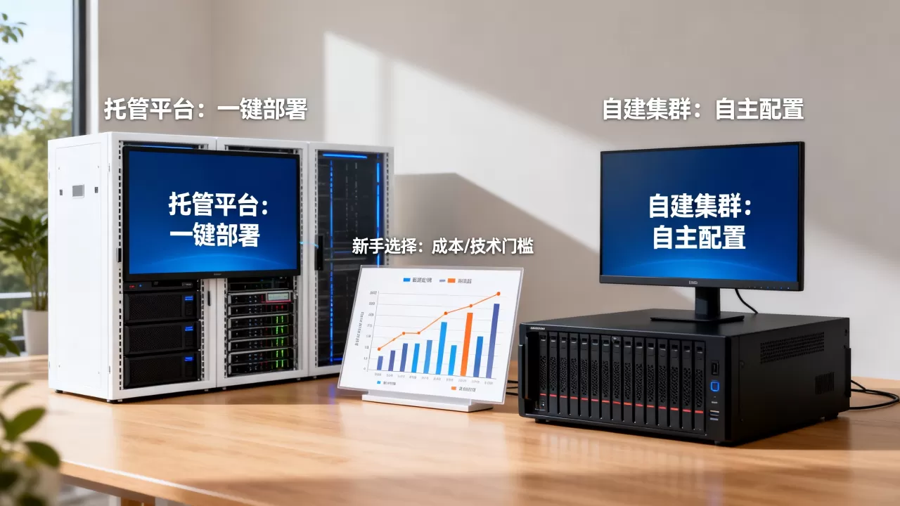 托管平台和自建集群哪个更适合新手?托管平台和自建集群怎么选 托管平台和自建集群哪个更适合新手?托管平台和自建集群怎么选