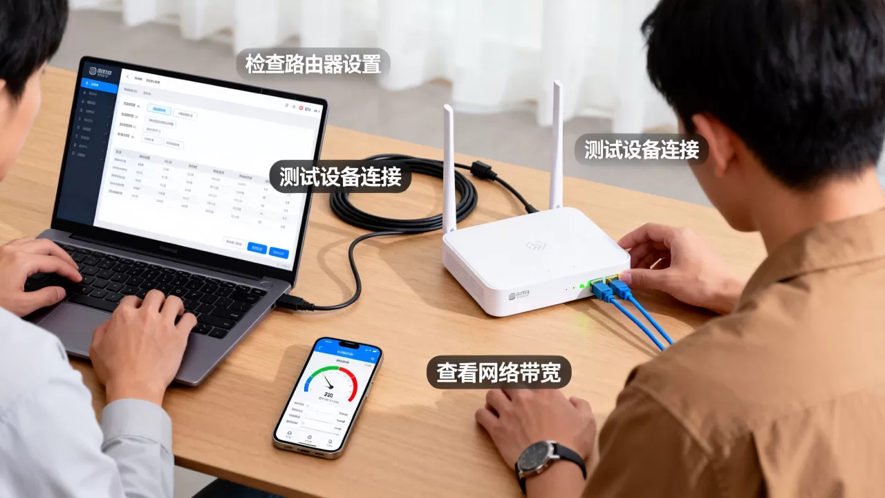 实际可用速率低于预期怎么回事?宽带测速不达标原因排查流程 实际可用速率低于预期怎么回事?宽带测速不达标原因排查流程