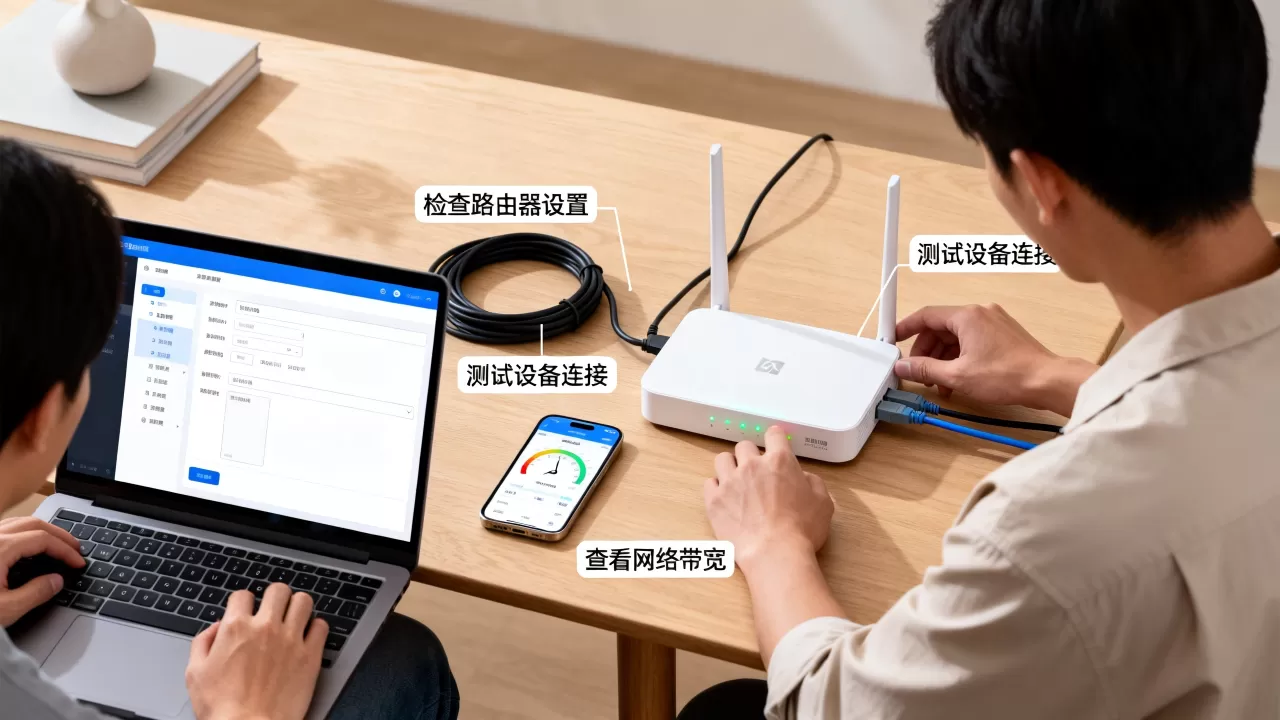 实际可用速率低于预期怎么回事?宽带测速不达标原因排查流程 实际可用速率低于预期怎么回事?宽带测速不达标原因排查流程