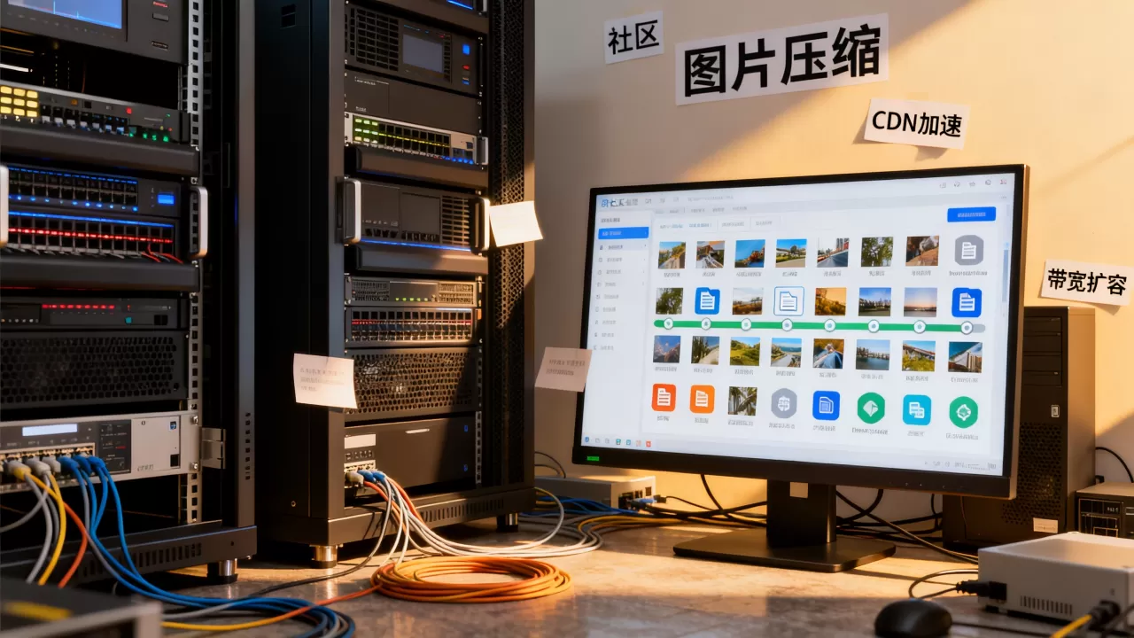 社区图片暴增带宽不够怎么办？网站图片太多带宽不足怎么解决？