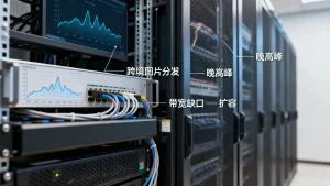 跨境图片分发晚高峰靠什么补上带宽缺口，带宽不足怎么扩容？