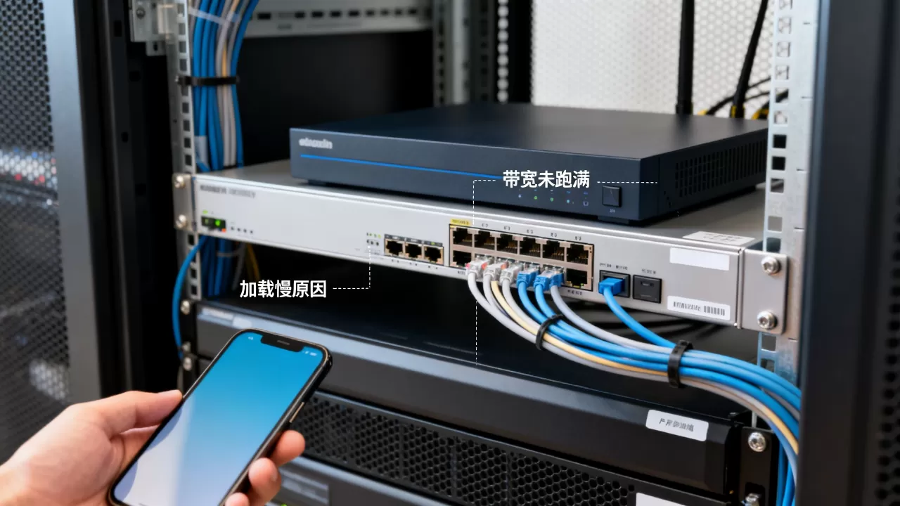 图片站带宽没跑满用户为什么还是慢？，带宽充足但加载慢怎么回事