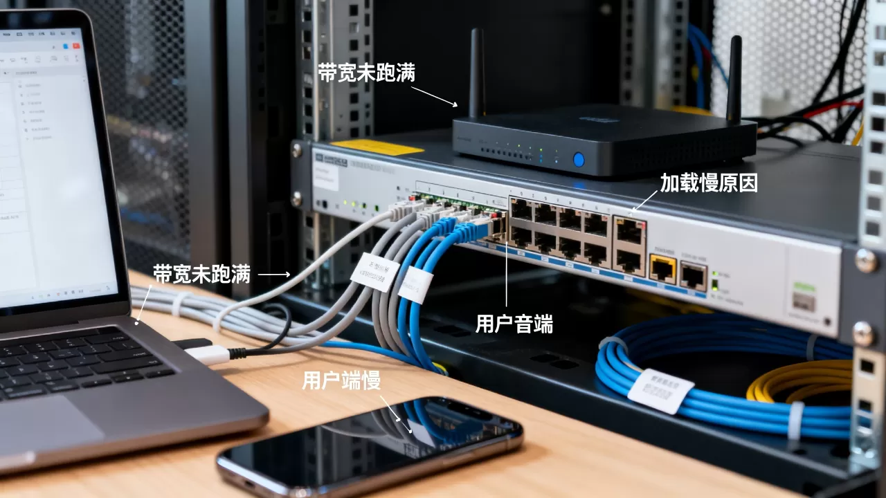 图片站带宽没跑满用户为什么还是慢？，带宽充足但加载慢怎么回事