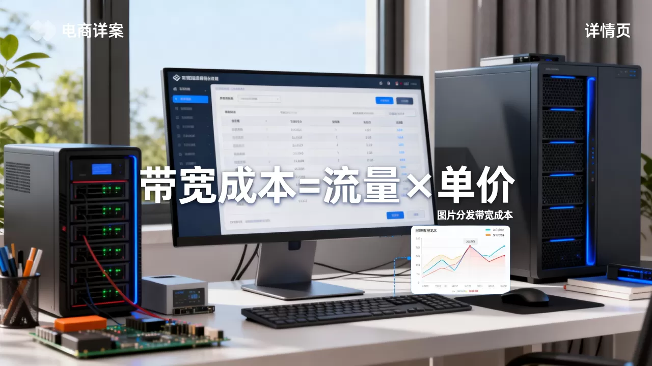 电商详情页图片分发带宽成本怎么算清，图片带宽成本计算公式