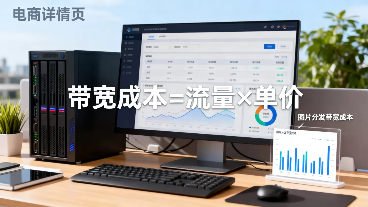电商详情页图片分发带宽成本怎么算清，图片带宽成本计算公式