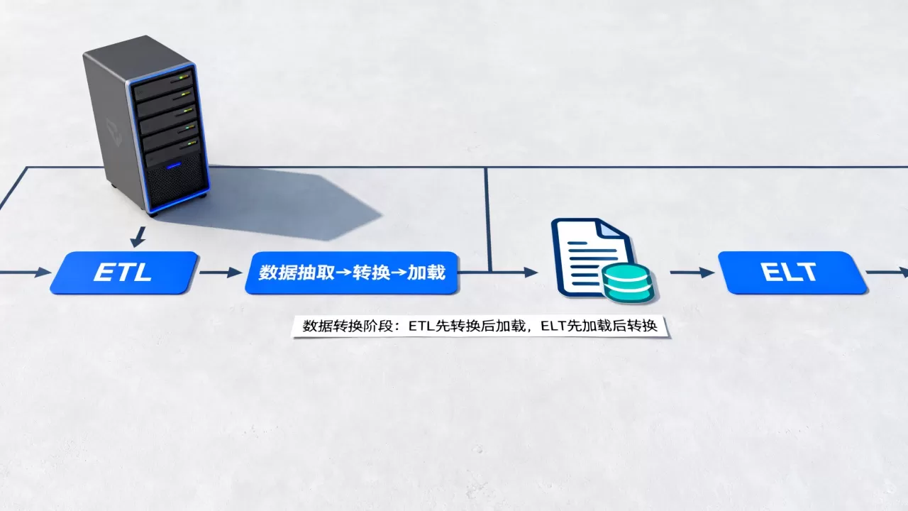 ETL与ELT的核心区别是什么,数据转换阶段哪个先? ETL与ELT的核心区别是什么,数据转换阶段哪个先?