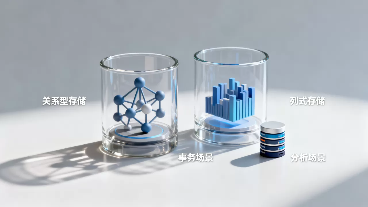 关系型存储与列式存储分别适合事务和分析场景吗，数据库怎么选型？