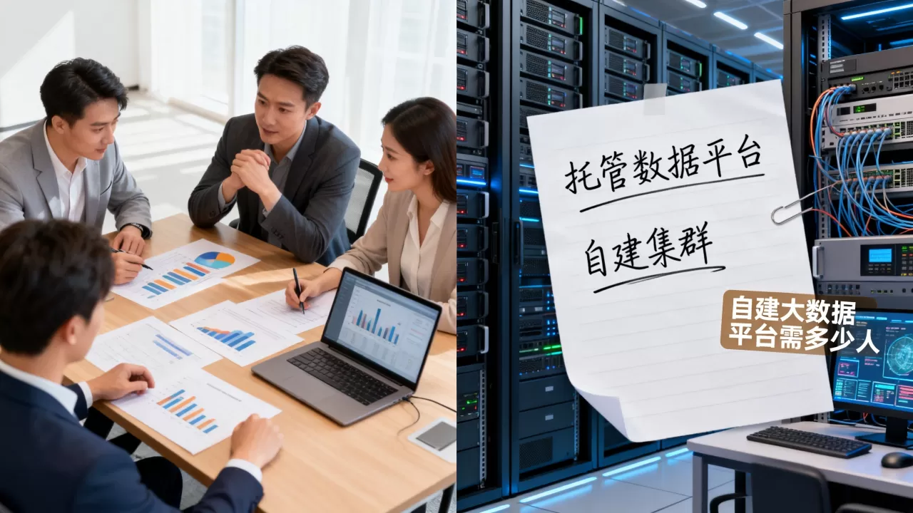 中小团队选托管数据平台还是自建集群?自建大数据平台要多少人 中小团队选托管数据平台还是自建集群?自建大数据平台要多少人