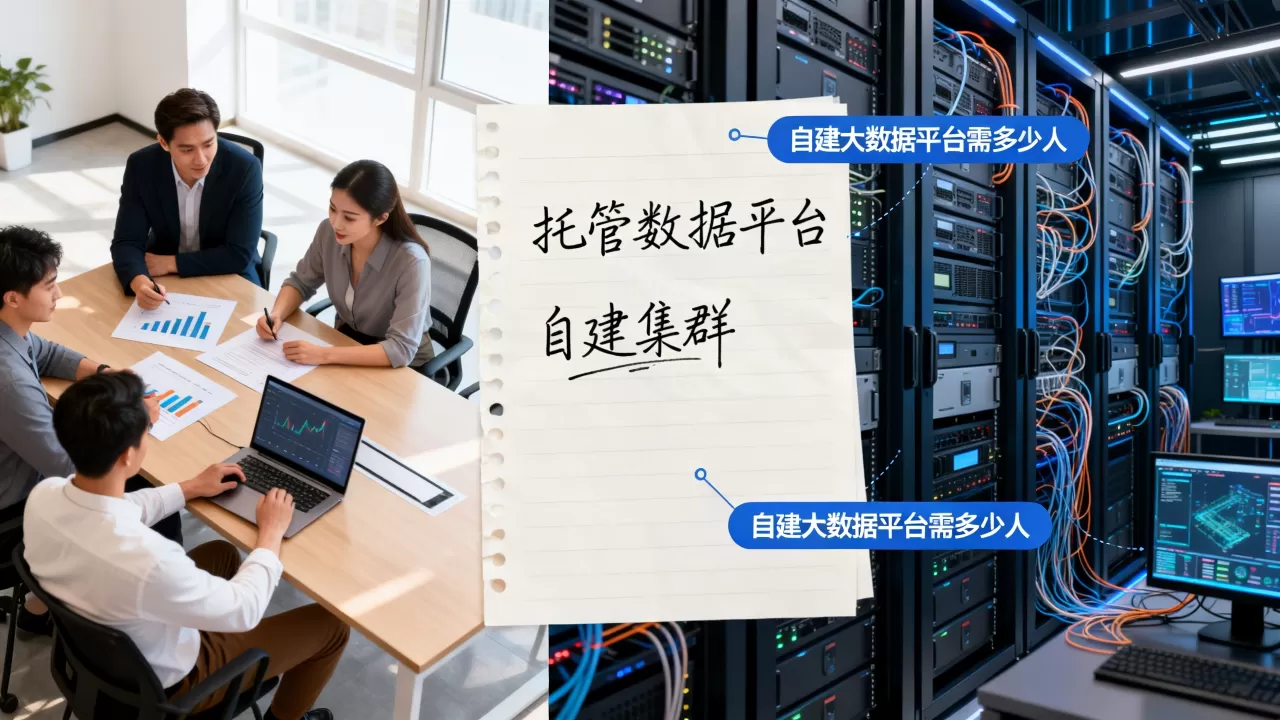 中小团队选托管数据平台还是自建集群?自建大数据平台要多少人 中小团队选托管数据平台还是自建集群?自建大数据平台要多少人