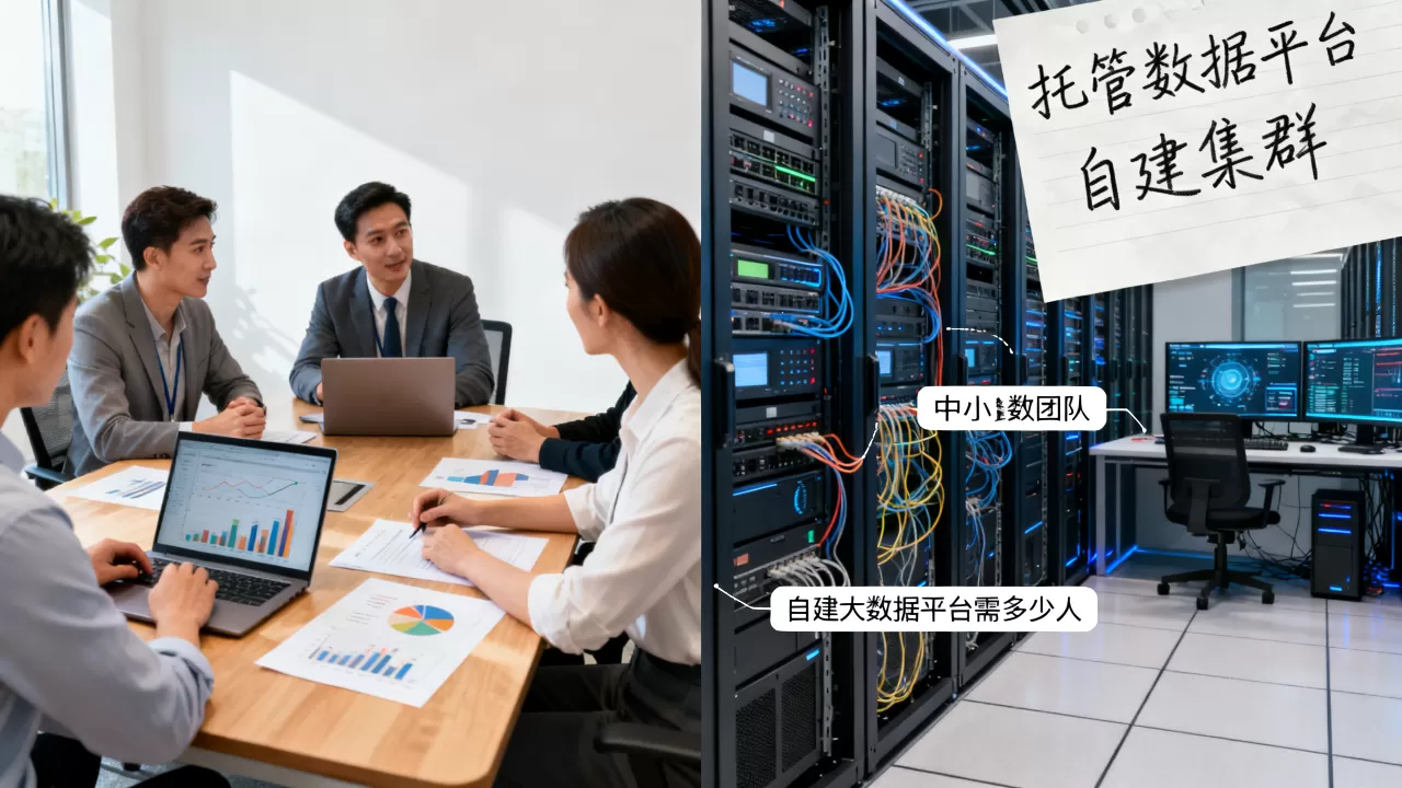 中小团队选托管数据平台还是自建集群?自建大数据平台要多少人 中小团队选托管数据平台还是自建集群?自建大数据平台要多少人