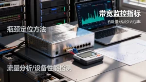 大文件下载业务带宽监控指标有哪些，如何快速定位带宽瓶颈？