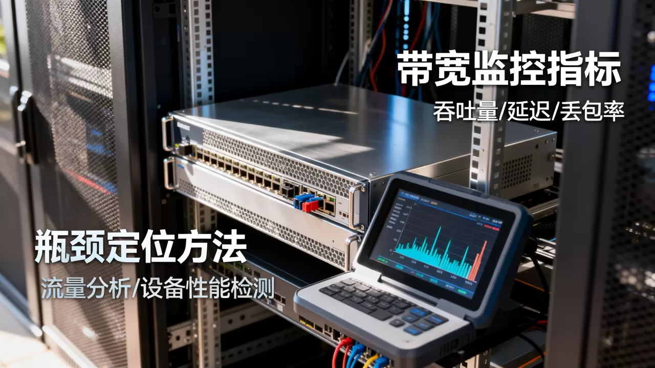大文件下载业务带宽监控指标有哪些，如何快速定位带宽瓶颈？