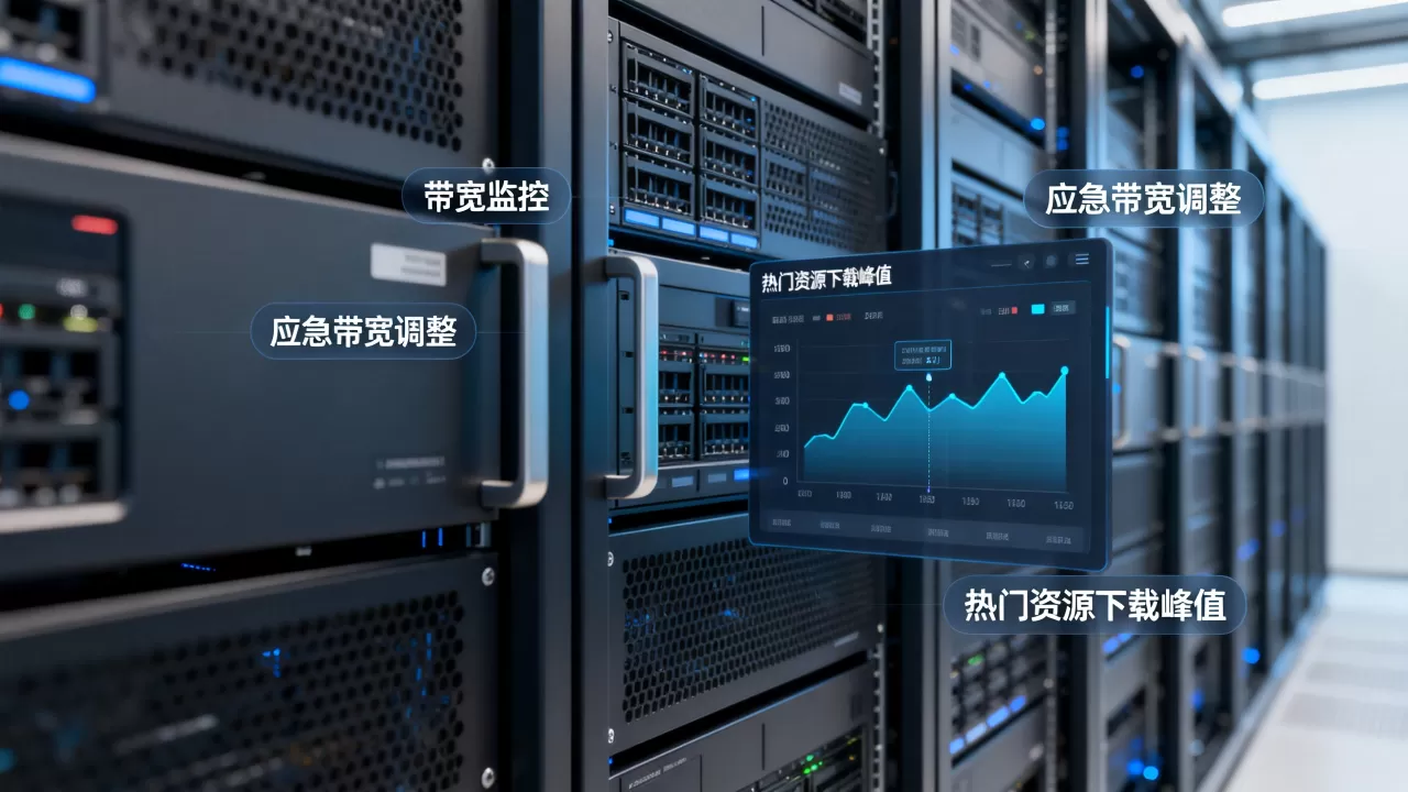 下载站突发热门资源怎么应急处理大带宽？，带宽不够用怎么办