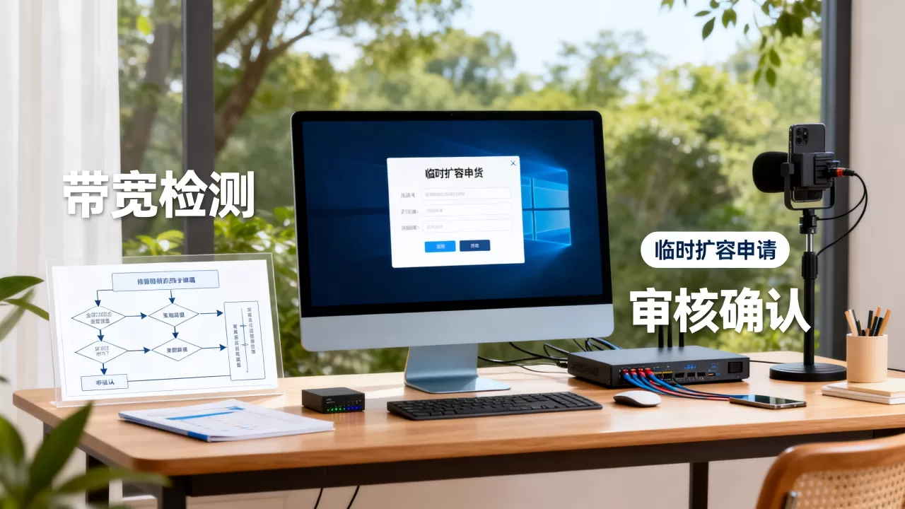 直播带货大场次带宽不够怎么办？临时大带宽扩容申请流程