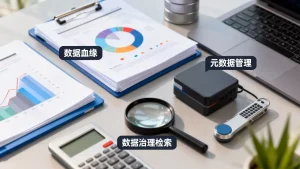 数据血缘理清靠元数据管理够吗，数据治理检索怎么做